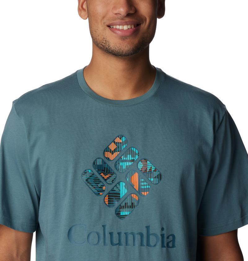 Rockaway River Graphic SS Tee - Mens - metal / csc stacked print fill grx 1