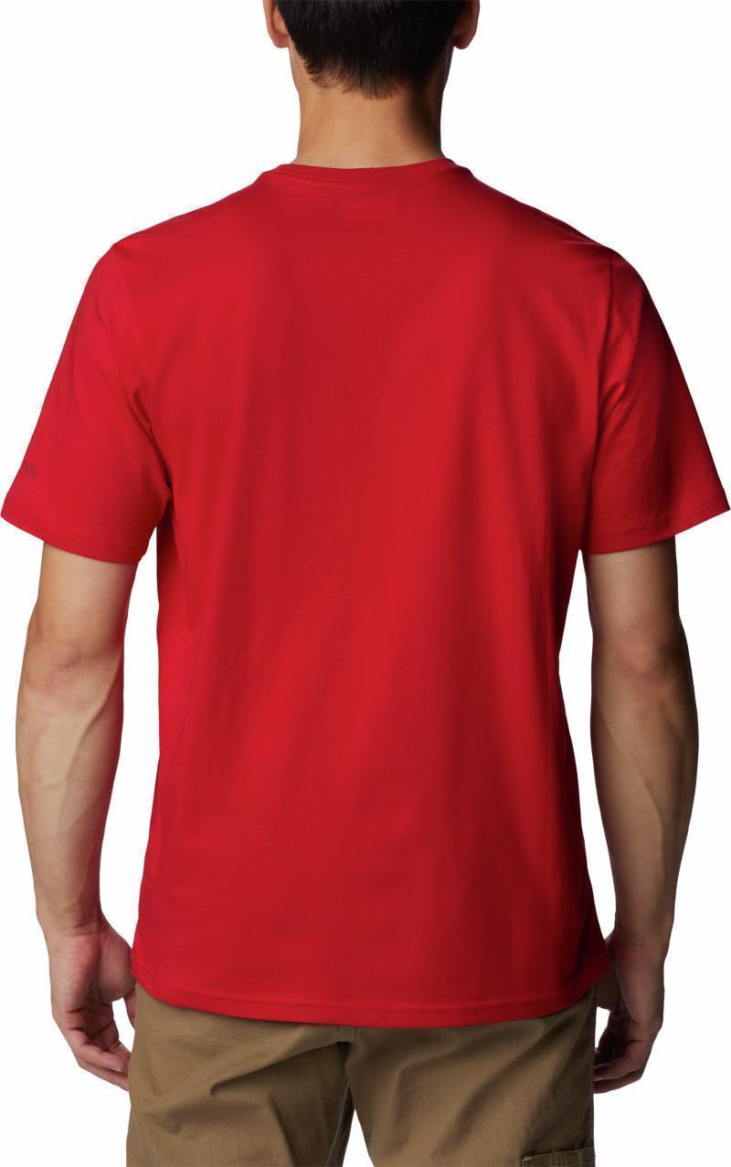 Rockaway River Graphic SS Tee - Mens - mountain red / scripted fun graphic 1