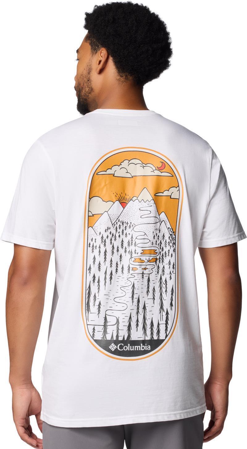 Rockaway River Graphic SS Tee - Mens - white / winding wonder 1