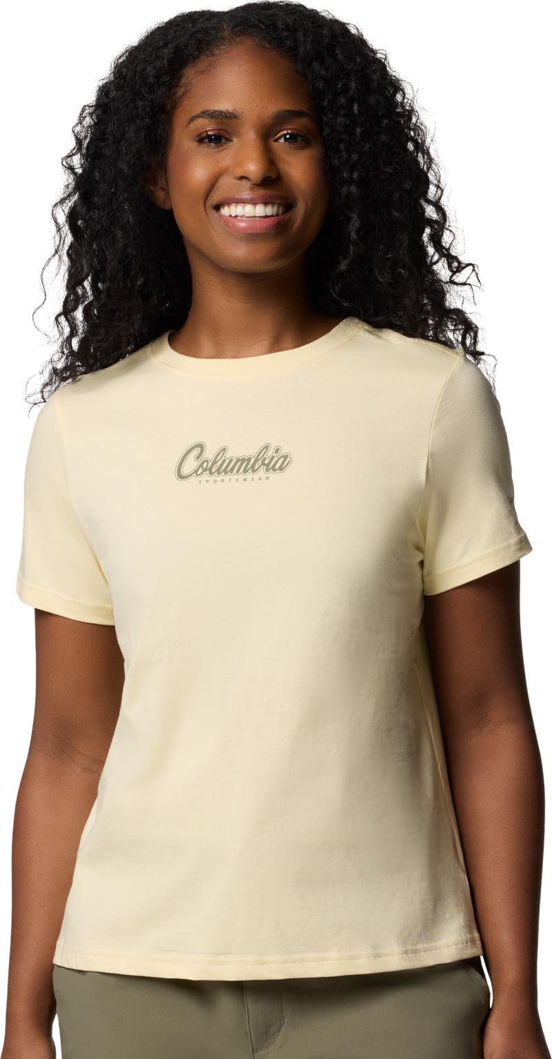 Rolling Bend Graphic SS - Womens - lemon wash / scripted brand 1