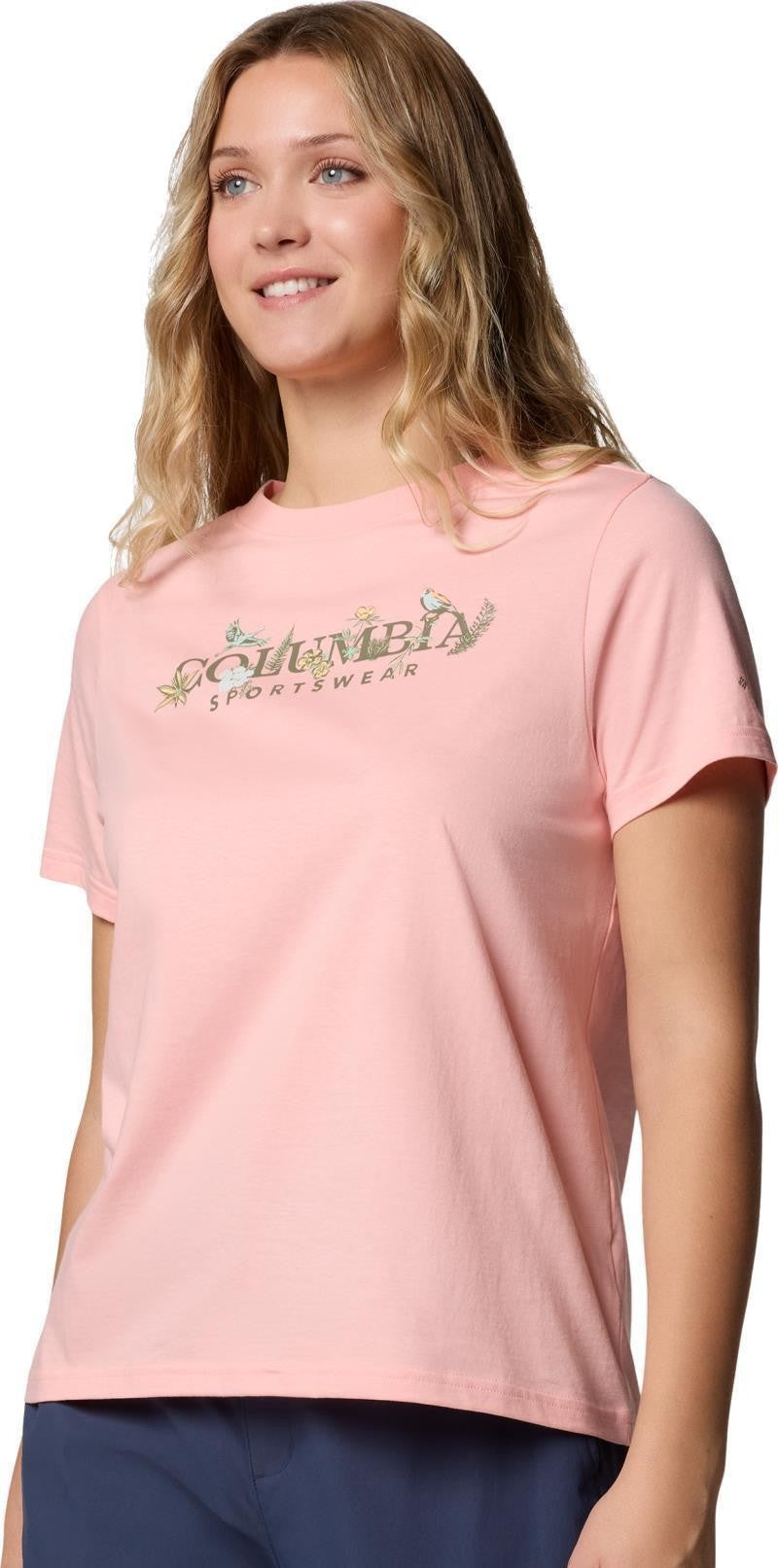 Rolling Bend Graphic SS - Womens - pink sand / outback critters 1