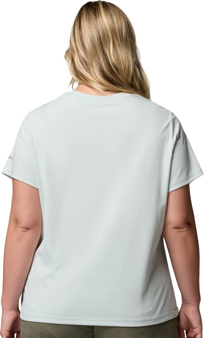 Rolling Bend Seasonal Graphic Tee, Extended - Womens - tea light / hike happy 1