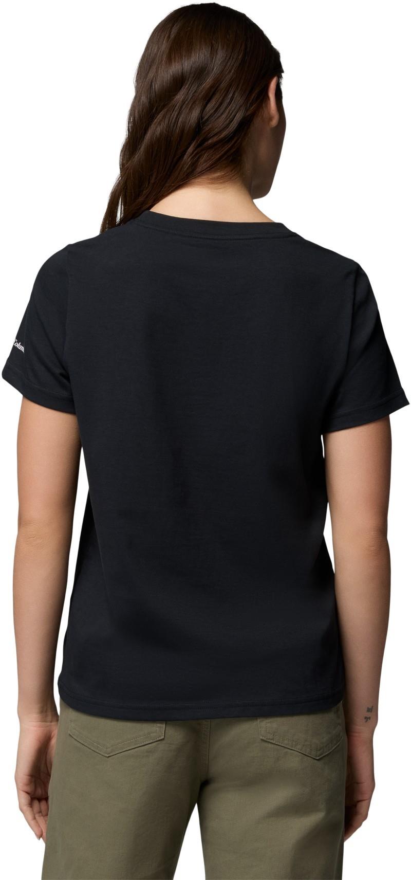 Rolling Bend Seasonal Graphic Tee - Womens - black / flower power badge 1