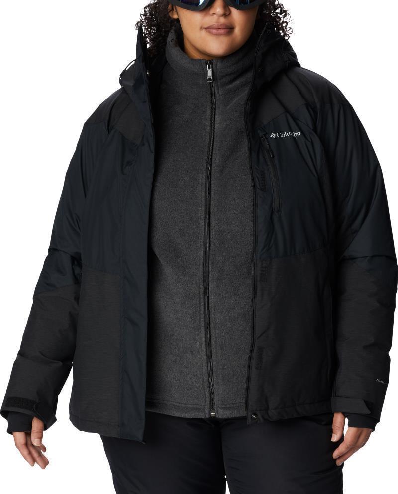 Rosie Run Insulated Jacket - Plus - Womens - black / black heather 1