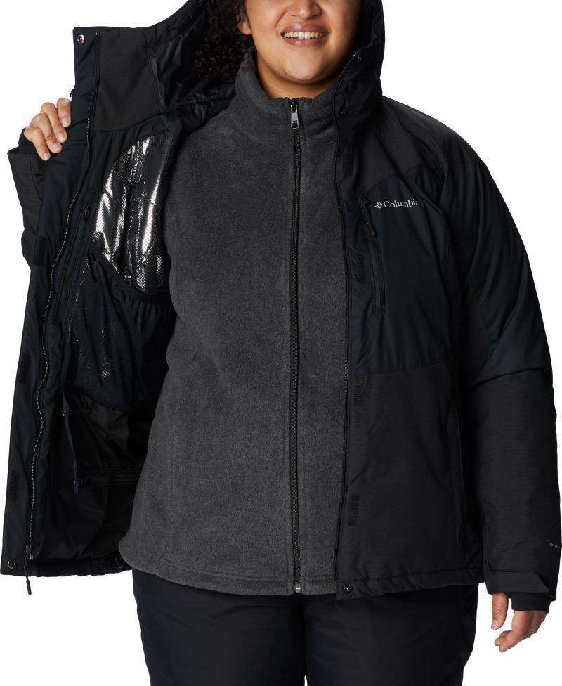 Rosie Run Insulated Jacket - Plus - Womens - black / black heather 1