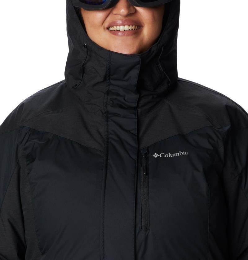 Rosie Run Insulated Jacket - Plus - Womens - black / black heather 1