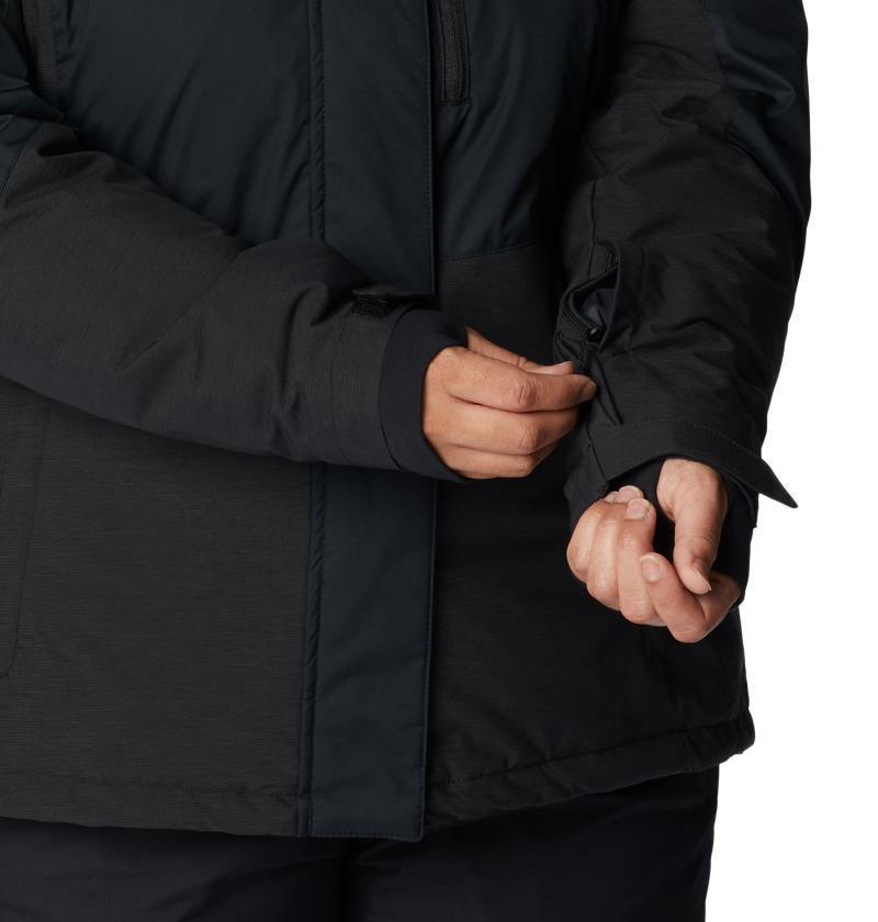 Rosie Run Insulated Jacket - Plus - Womens - black / black heather 1