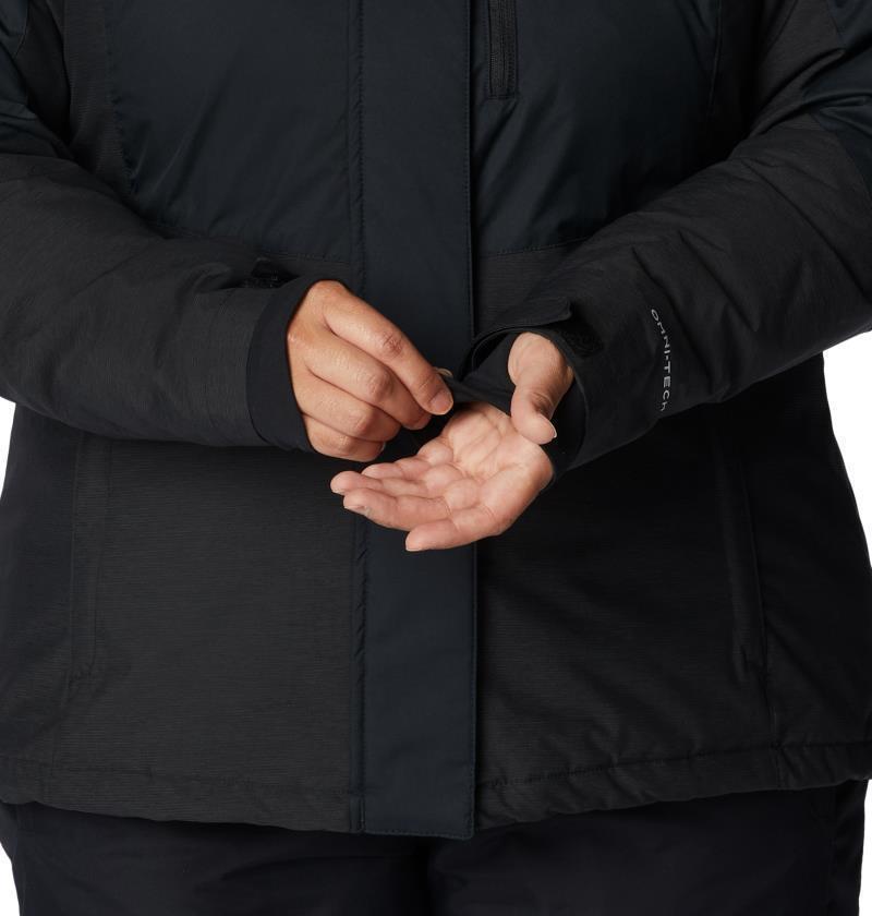 Rosie Run Insulated Jacket - Plus - Womens - black / black heather 1