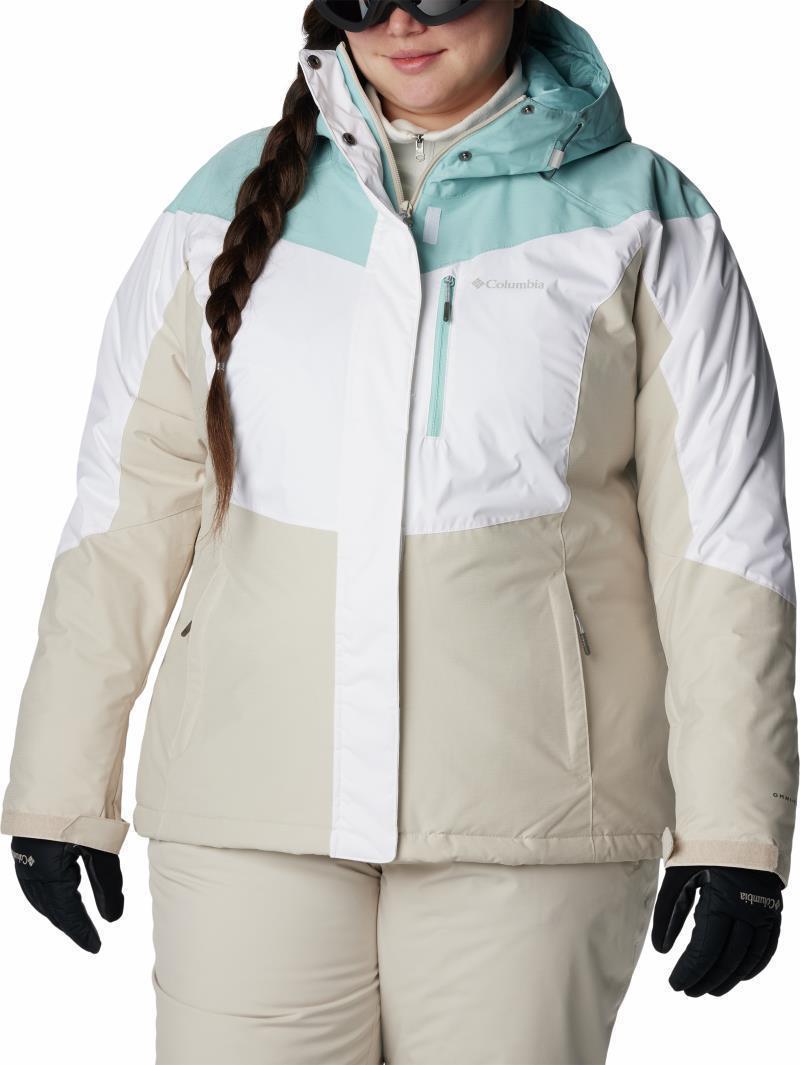 Rosie Run Insulated Jacket - Plus - Womens - white / aqua haze / dark stone 1