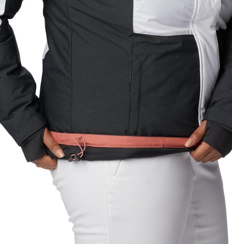 Rosie Run Insulated Jacket - Plus - Womens - white / dk coral heather / shark heather 1