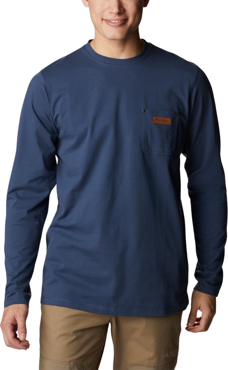 Roughtail Work LS Pocket Tee - Tall - Mens - zinc 1