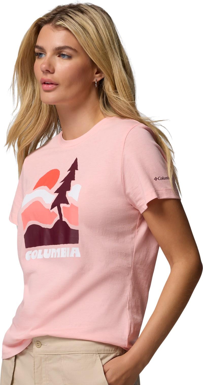 Ruby Springs Graphic Fitted SS - Womens - pink sand / get hiked 1