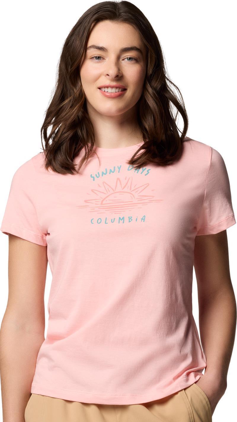 Ruby Springs Graphic Fitted SS - Womens - pink sand / ready for rays 1