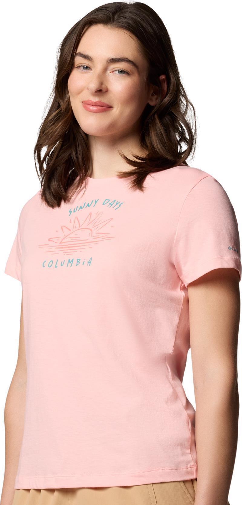 Ruby Springs Graphic Fitted SS - Womens - pink sand / ready for rays 1