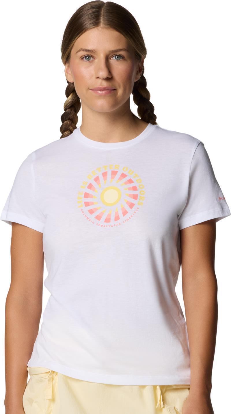 Ruby Springs Graphic Fitted SS - Womens - white / outdoor life 1