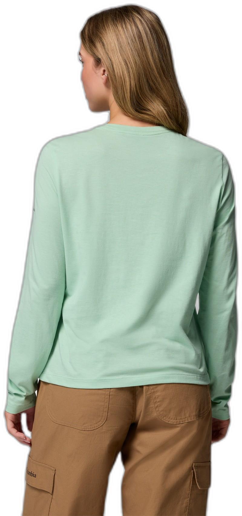 Ruby Springs Graphic LS Tee - Womens - new mint / colorful treescape 1