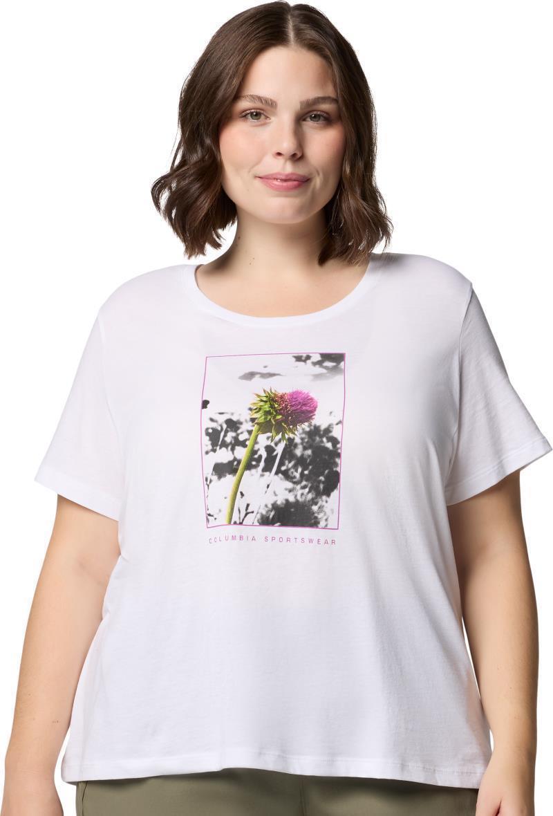 Ruby Springs Graphic Scoop Neck SS, Extended - Womens - white / wanderlust floral 1
