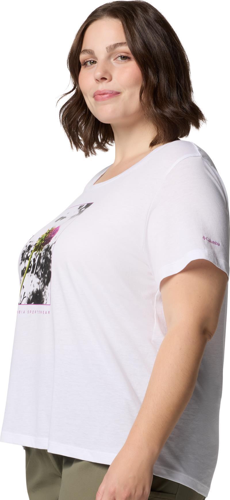 Ruby Springs Graphic Scoop Neck SS, Extended - Womens - white / wanderlust floral 1