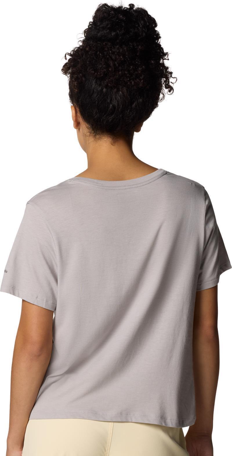 Ruby Springs Graphic Scoop Neck SS - Womens - columbia grey heather / running free 1