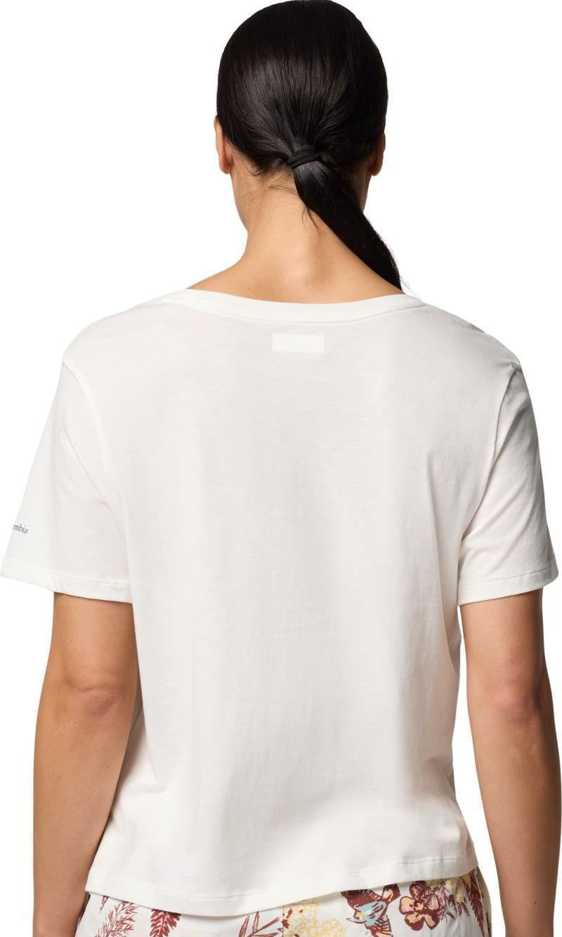 Ruby Springs Graphic Scoop Neck SS - Womens - sea salt / foggy hillscape 1