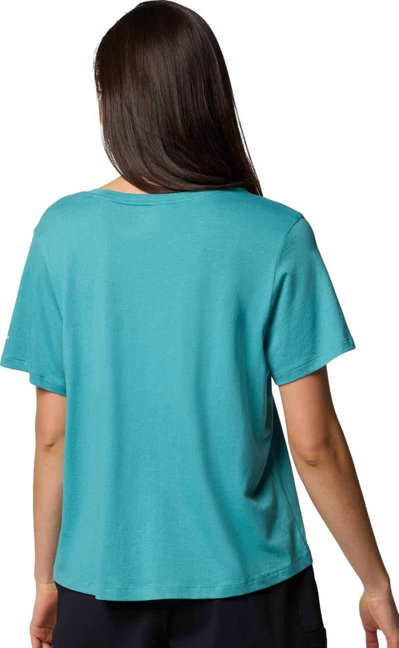 Ruby Springs Graphic Scoop Neck SS - Womens - teal / botanical gem 1