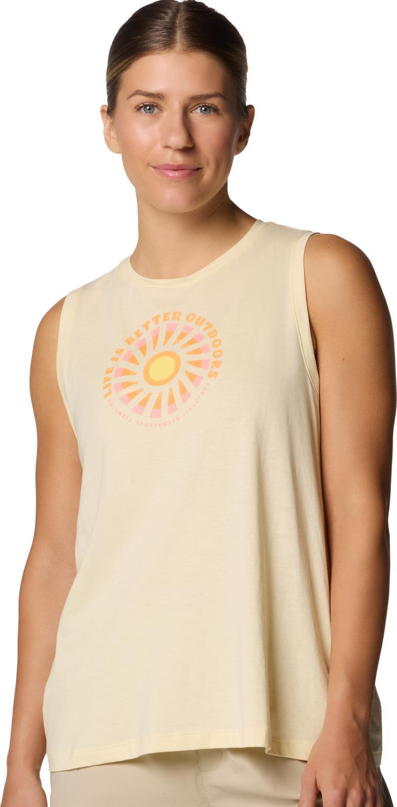 Ruby Springs Graphic Tank - Womens - lemon wash / outdoor life 1