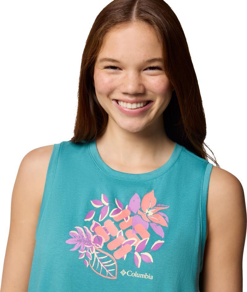 Ruby Springs Graphic Tank - Womens - teal / botanical gem 1