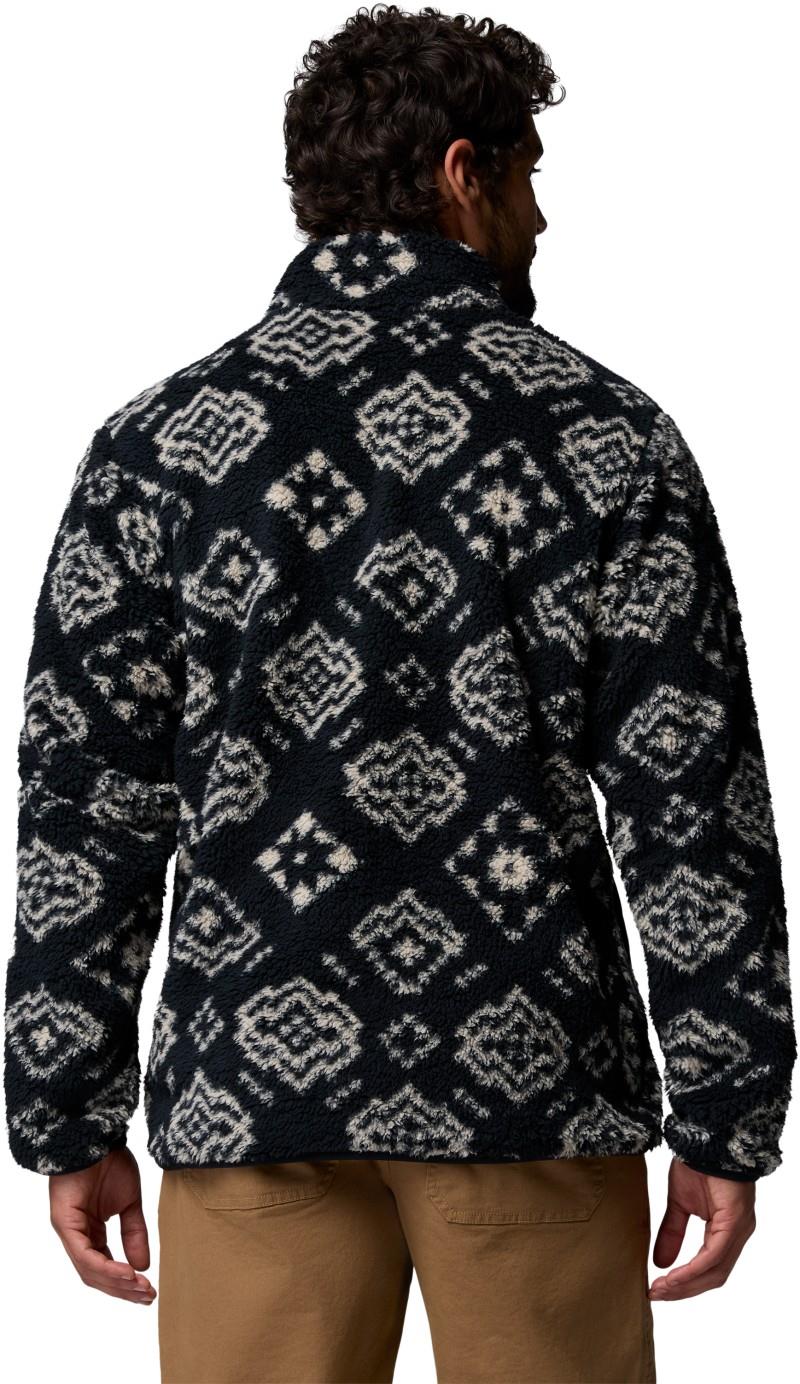 Rugged Ridge High Pile Half-Zip - Mens - black checked out / black 1