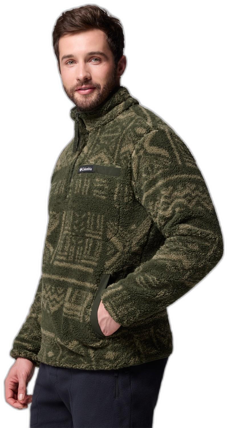 Rugged Ridge High Pile Half-Zip - Mens - greenscape deschutes days 1