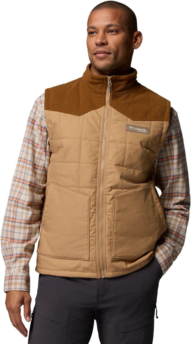 Saddle Point Insulated Vest - Mens - sahara / walnut 1