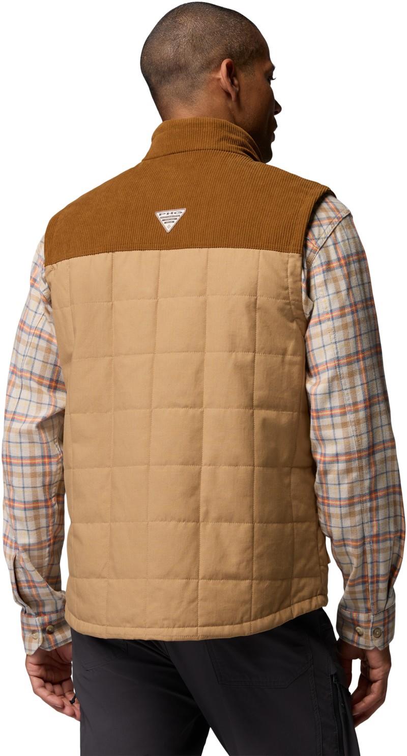 Saddle Point Insulated Vest - Mens - sahara / walnut 1