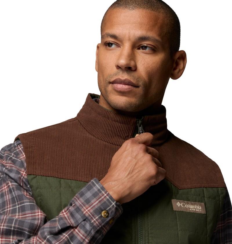 Saddle Point Insulated Vest - Mens - surplus green / tobacco 1