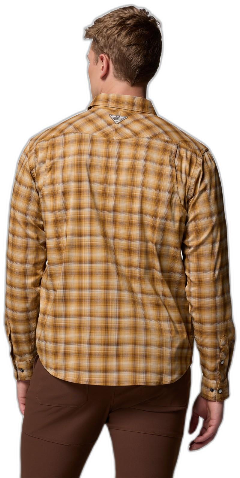 Saddle Point LS Western Shirt - Mens - maple sugar spur plaid 1