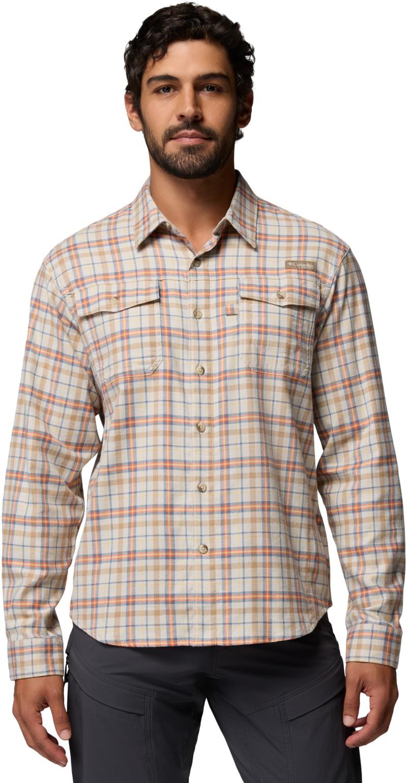 Saddle Point Tech Flannel - Mens - dark stone 1
