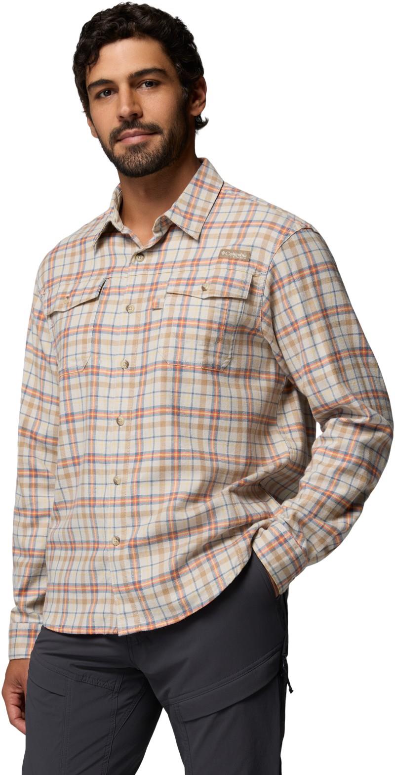 Saddle Point Tech Flannel - Mens - dark stone 1