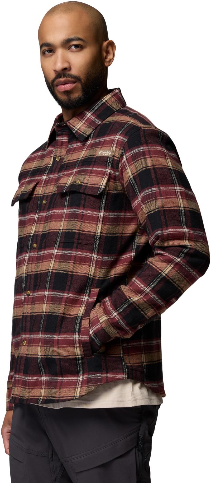 Saddle Point Warm Lined Flannel - Mens - black / roundup plaid 1