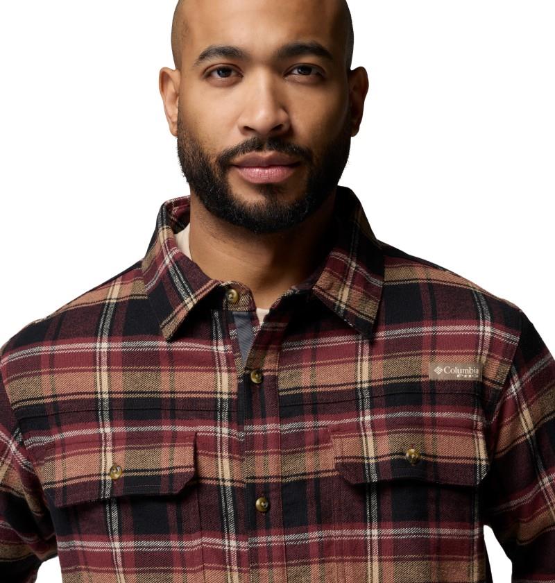 Saddle Point Warm Lined Flannel - Mens - black / roundup plaid 1