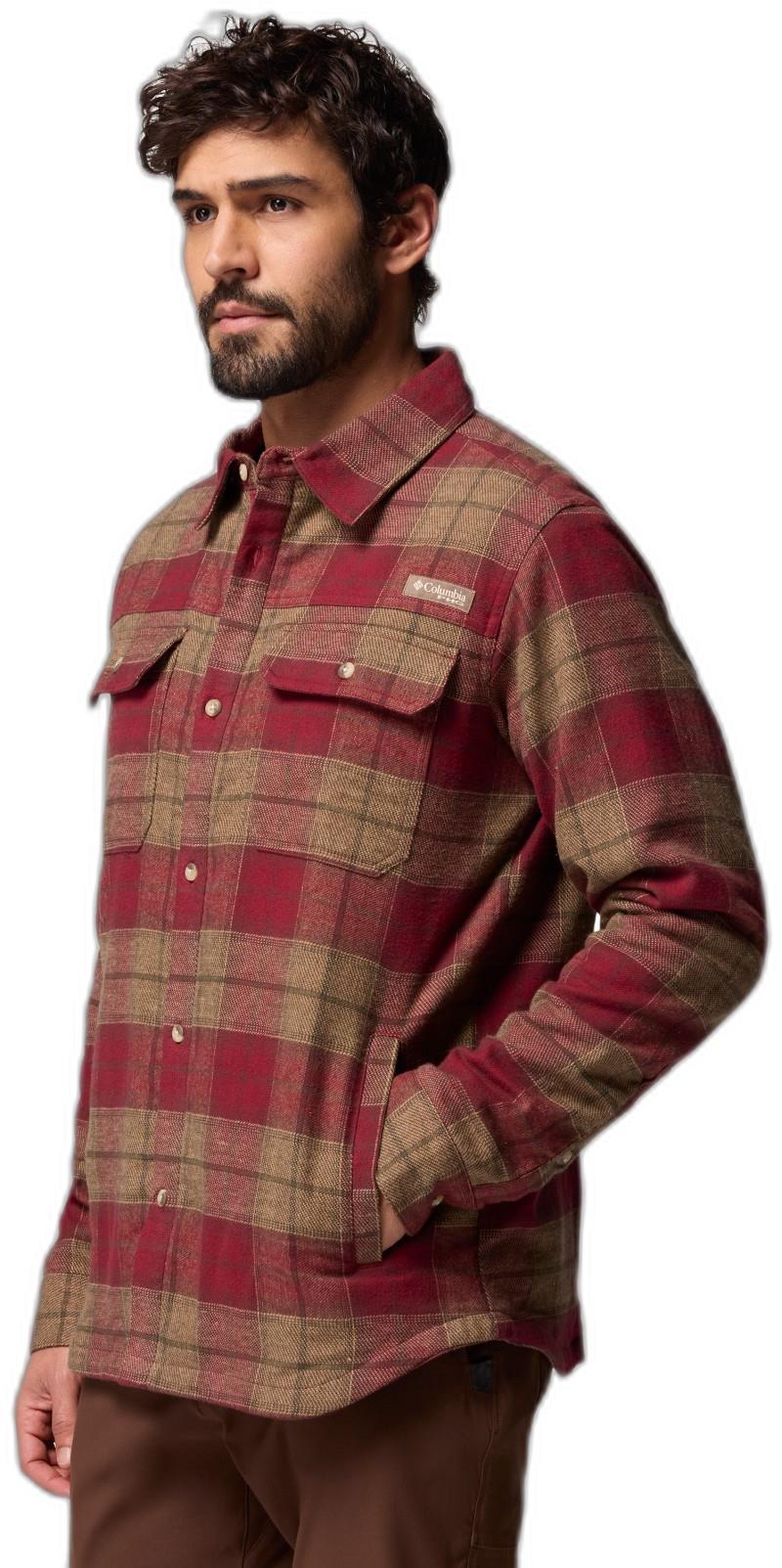 Saddle Point Warm Lined Flannel - Mens - cedar iron sight buffalo 1