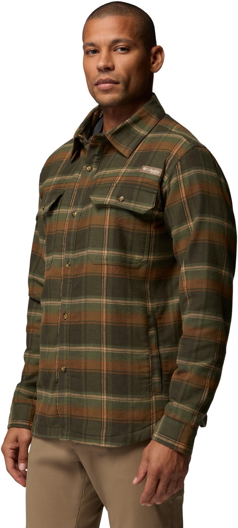Saddle Point Warm Lined Flannel - Mens - greenscape / roundup plaid 1