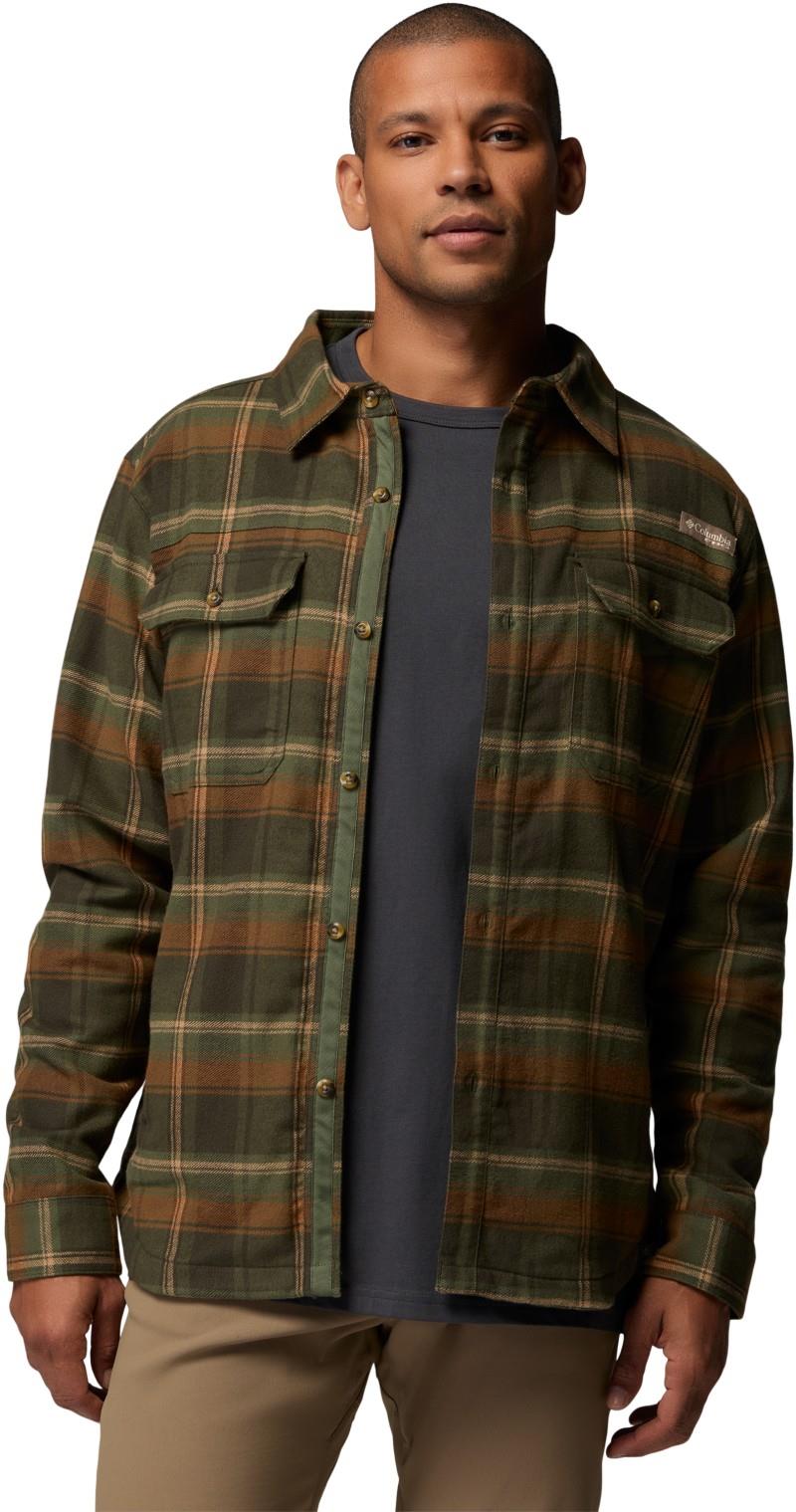 Saddle Point Warm Lined Flannel - Mens - greenscape / roundup plaid 1
