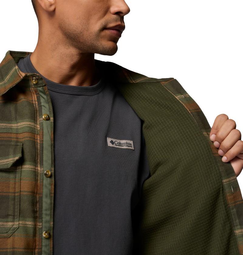 Saddle Point Warm Lined Flannel - Mens - greenscape / roundup plaid 1