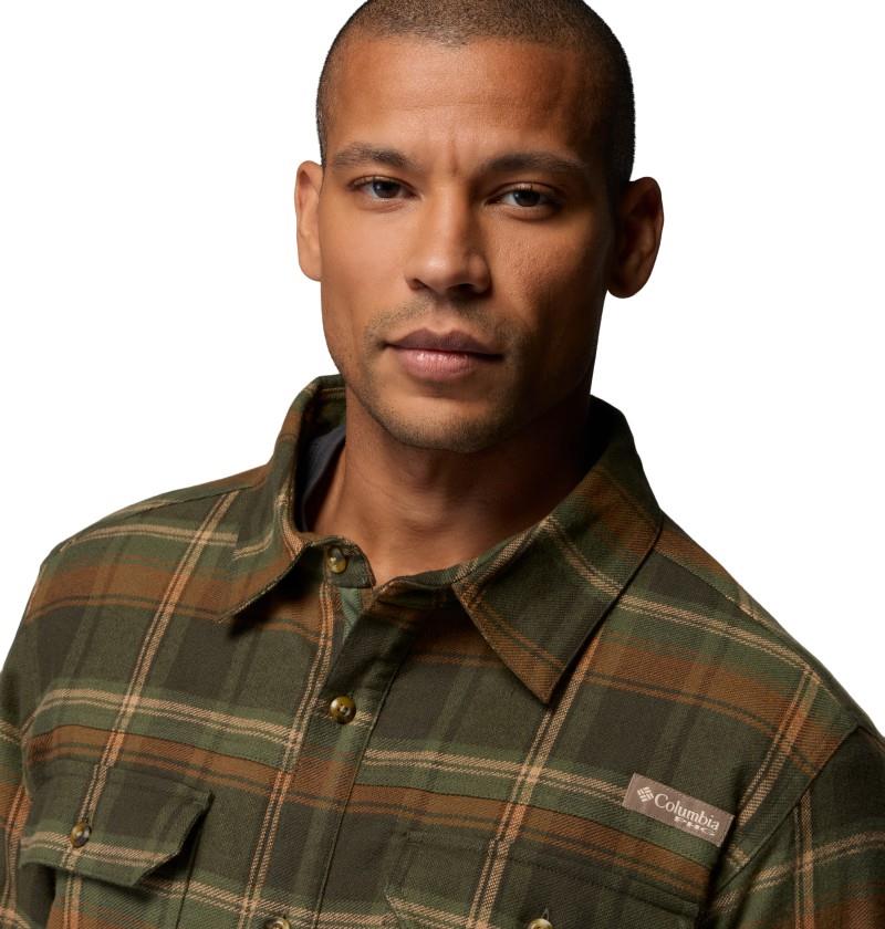 Saddle Point Warm Lined Flannel - Mens - greenscape / roundup plaid 1