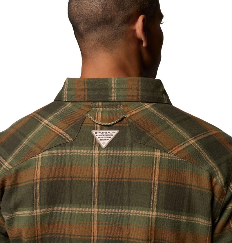 Saddle Point Warm Lined Flannel - Mens - greenscape / roundup plaid 1