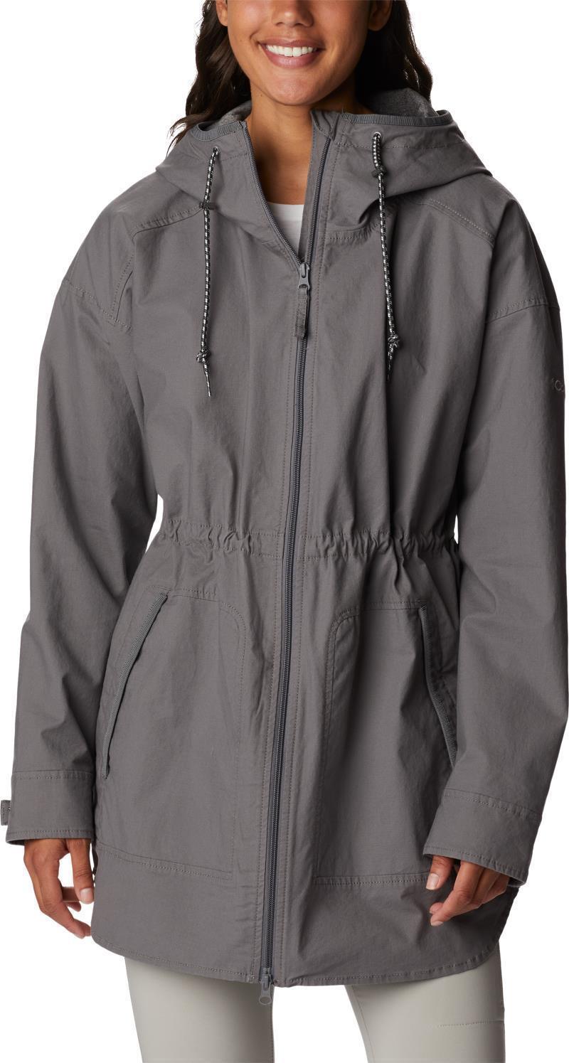 Sage Lake Long Lined Jacket - Womens - City Grey 1