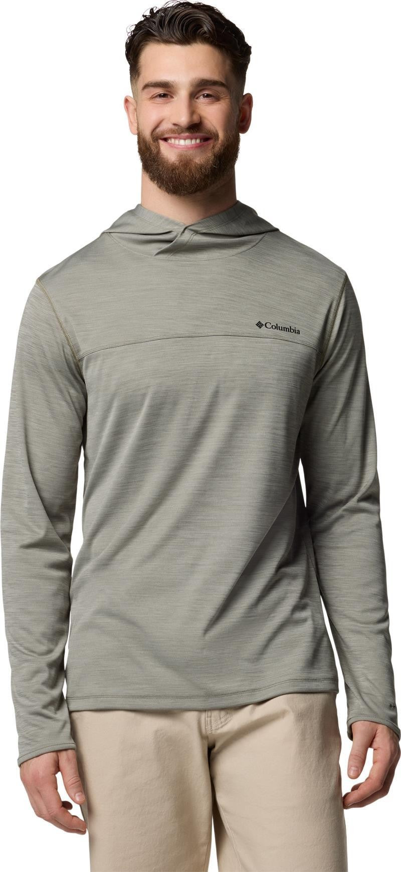 Sage Peak Knit Hoodie - Mens - stone green heather 1