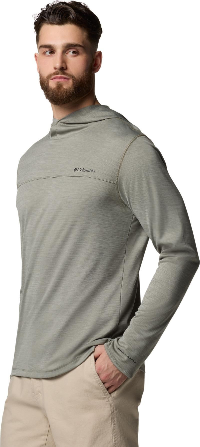 Sage Peak Knit Hoodie - Mens - stone green heather 1