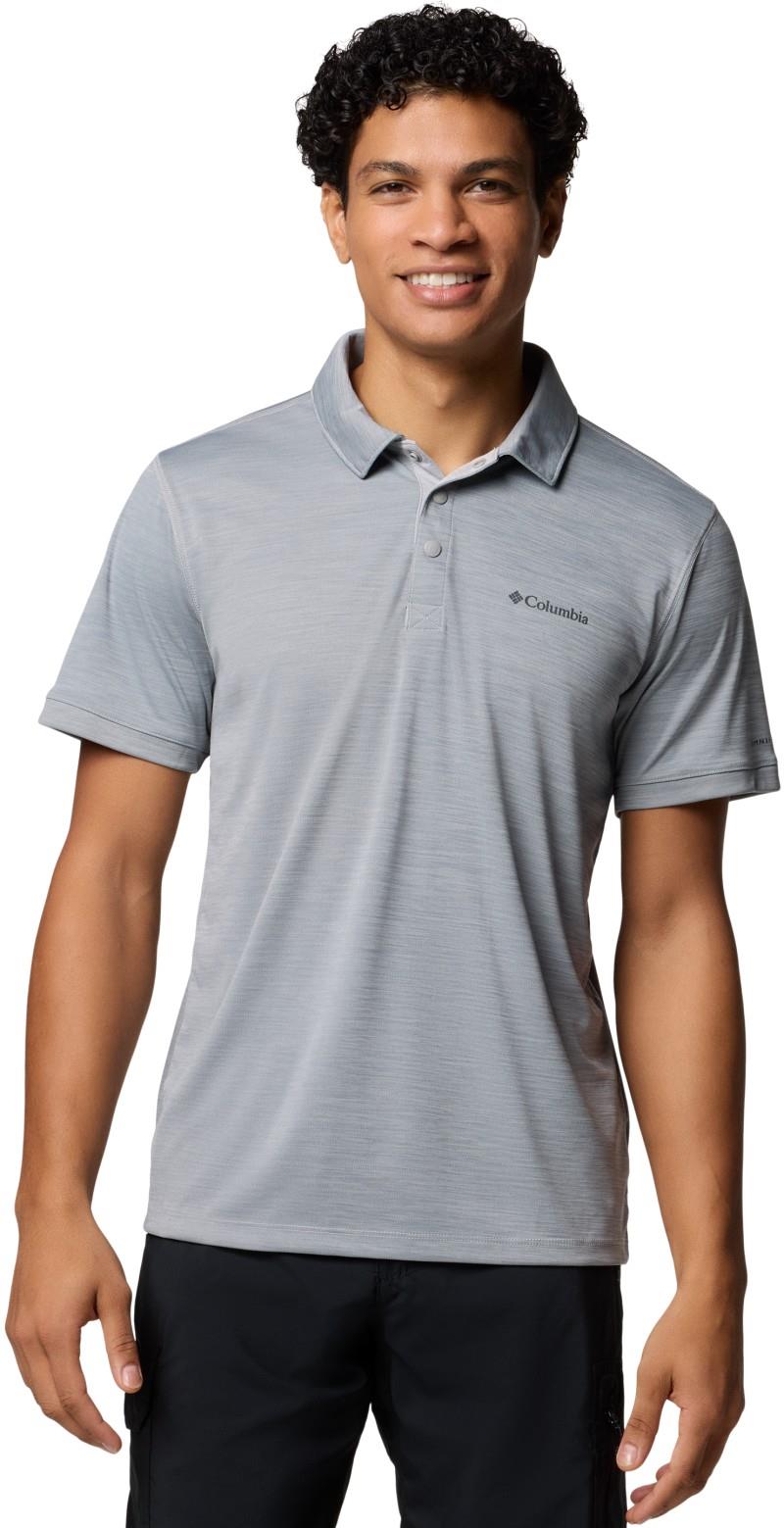 Sage Peak Knit Polo - Mens - columbia grey heather 1