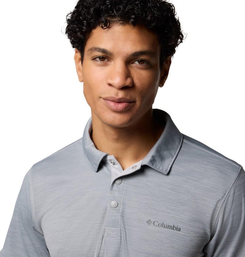 Sage Peak Knit Polo - Mens - columbia grey heather 1