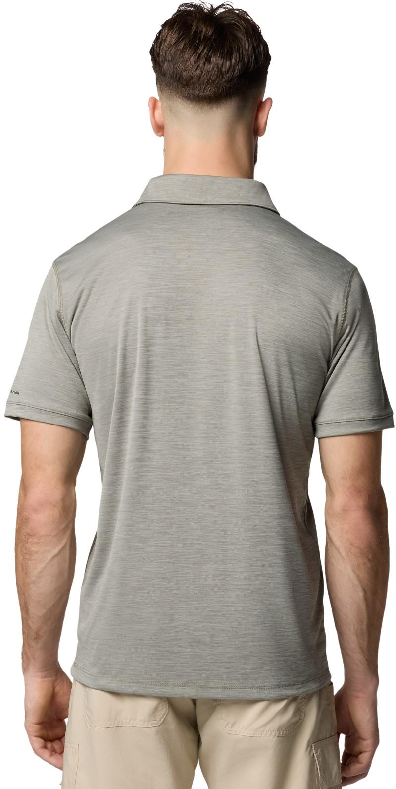 Sage Peak Knit Polo - Mens - stone green heather 1