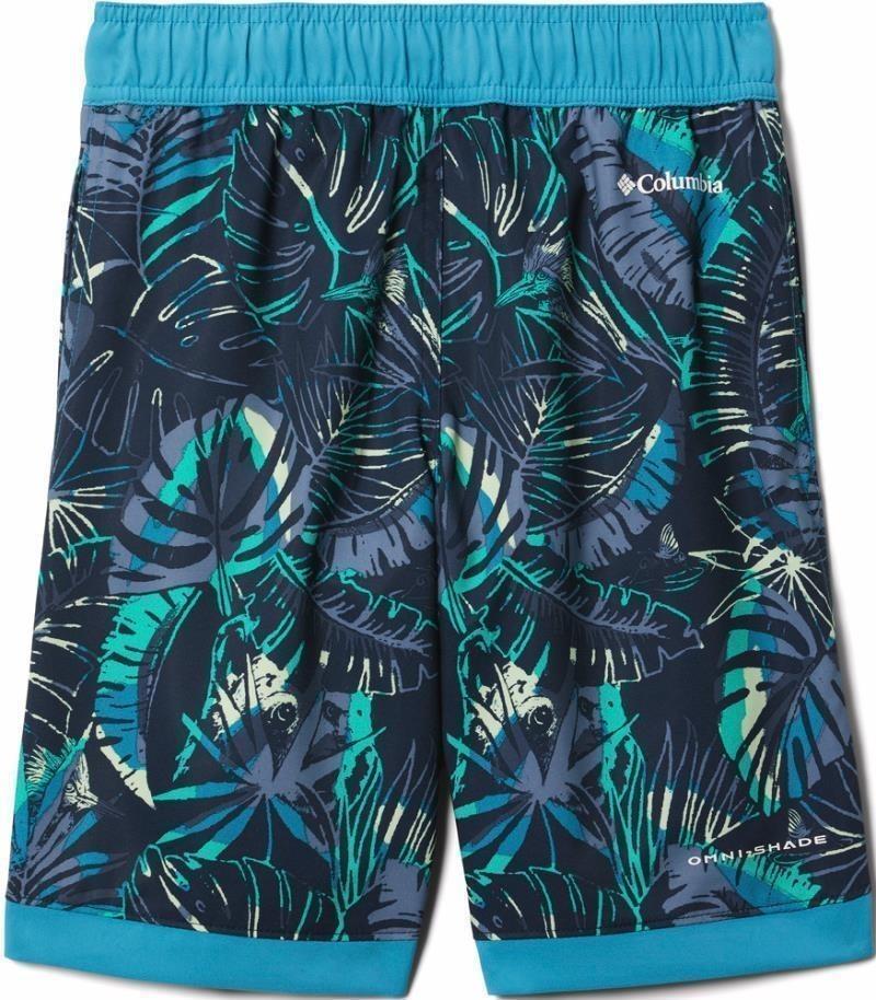 Sandy Shores Boardshorts - Youth Boys - collegiate navy king palms 1